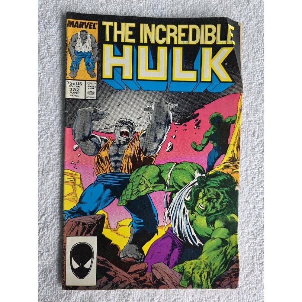 The Incredible Hulk #332 Marvel Comic Book 1986
